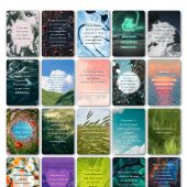 Мотивационные мини-открытки «Будь собой каждое мгновение» набор 25 шт. (Ваката) 981