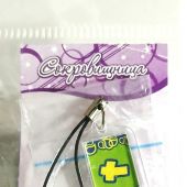 Подвеска пластиковая прямоугольная для мобильного телефона с изображением Креста 18*25 мм. (Сокр