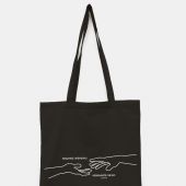 Сумка-шопер холщовая черная «Видимое временно...». 35х40 см, ручки 30 см (Андрианова)