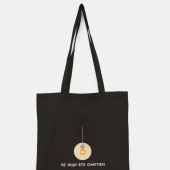 Сумка-шопер холщовая черная «Не ищи его снаружи» (лампочка). 35х40 см, ручки 30 см (Андрианова)