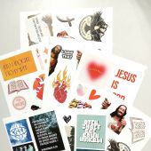 Наклейки христианские листовые (Набор)