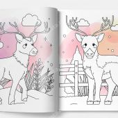 В мире животных.Раскраска