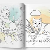 В мире животных.Раскраска