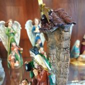 Вертеп рождественский средний с аркой и кометой (7Х7Х14,5 см)