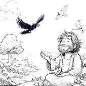 Путешествие по Библии. Раскрашиваем и дополняем наклейками (Ваката 1150)