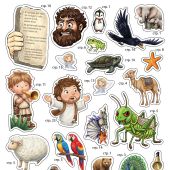 Путешествие по Библии. Раскрашиваем и дополняем наклейками (Ваката 1150)