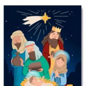 Открытка С Рождеством! «Слава в вышних Богу» 10*15, глянец (Ваката) 427