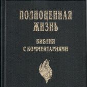 Библия «Полноценная жизнь» 065 (черный твердый переплет, фактура сеточка) 25065-6