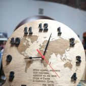 Часы деревянные настенные «Итак идите, научите все народы...» (ИП Джапаридзе)