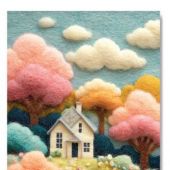 Открытка «Пусть счастье наполнит твой дом»10*15 (софттач) (Ваката) 467