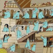 Ноев ковчег иллюстрации Марии Поздняковой (Эксмо)