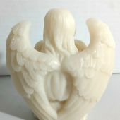 Интерьерная статуэтка «Ангел хранитель с детьми», под мрамор (От Иваныча)