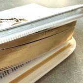 Библия каноническая 055z белый переплёт. кожа, на молнии, золотой обрез,дизайн золотой лев)26055-11