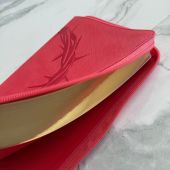 Библия каноническая 055z (красный переплёт эко кожа, молниия, золотой обрез,дизайн)26055-30