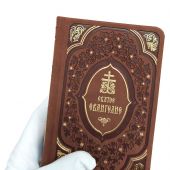 Святое Евангелие русском языке (подарочн., кожа, меловка 5 красок)