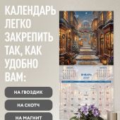 Календарь 2027 настенный, перекидной, на скрепке «Там, где живет мечта»