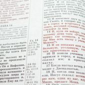 Библия каноническая 088 ТI (кожаный переплет, золотой обрез, краевые указатели)