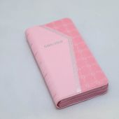 Библия каноническая 045 УZTIA (светло-розовый, экокожа, серебряный обрез, на молнии)