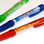Ручки с выдвижным блоком. Ручка-термометр. Ручка-магнит. Ручка с окном, ручка-стилус
