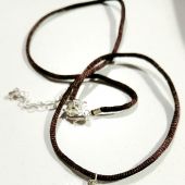 Кулон металлический на кож. шнурке