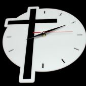 Часы настенные «Крест» (белые)