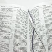 Библия каноническая 048 zti код 24.2 (Иисус-на разных яз,молн.,индекс,винил, серый. цв., зол. обрез)