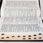Библия каноническая 053 zti (черная, кожзам., молния, золотой обрез, указатели)