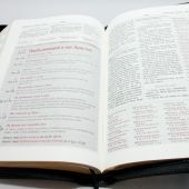 Новая учебная Библия Томпсона 077 ZTI (черная, кожа, молния, указатели, 180*245 мм)
