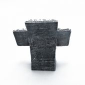Крест настольный «Emmanuel» (светлый) (полиэстерполиэфир, ручная заливка и раскраска)