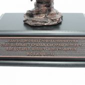 Мини скульптура «Парящий орел» (Исаия 40:31) (полиэстер, ручная заливка, вид под бронзу)