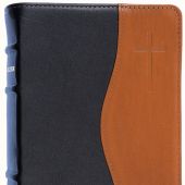 Библия каноническая 048 TIDT (черно-кор.,улучшенная кожа, зол. обрез, указатели, ред. 1998 г.