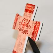 Крест «God is love» (керамика)
