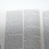 Библия каноническая 043 (иллюстр. пер., башня, ред. 2003 г. 120х165 мм)