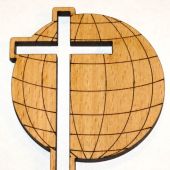 Магнит деревянный «Крест» (Центр христианского творчества)