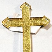 Наклейка объемная «Крест с ромбом» (30 и 25 мм., пластик, в ассортименте)