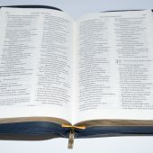 Библия в современном русском переводе. 067 Z (синий кожаный переплет, на молнии)