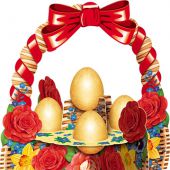 Подставка для пасхальных яиц «Корзиночка» (Православный мир)