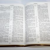 Библия каноническая (Виссон, коричневый, кожа, инд, зол. обр. V16-077-02)