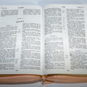 Библия каноническая (Виссон, сердце, розовый, термовинил, молн., инд., зол. обр. V16-072-20z)