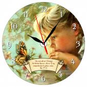 Часы настенные «Благословлю Господа во всякое время. Девочка» (круглый циферблат, d=28 см, стекло)