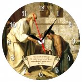 Часы настенные «Возвращение блудного сына. Пс. 50:14» (круглый циферблат, d=28 см, стекло)