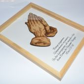 Деревянная рамка Дуб А3 Руки молитвы