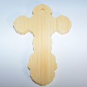 Крест настенный 13*20 см деревянный (ажурный, гравировка)