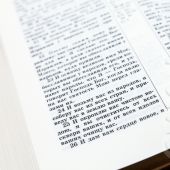 Библия каноническая 055 z (иск.кожа, бордо, золотой обрез, на молнии надпись Библия)
