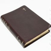 Библия каноническая 055 ti (бордо, под крокодила, золотой обрез, указатели)