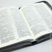 Библия каноническая 055 zti (темно-синий—серый с верт. ораментом у корешка, на молнии, сер. обрез)