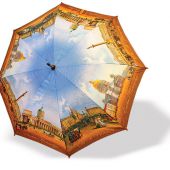 Зонт-трость с цветным куполом «Виды Петербурга» (Медный всадник)