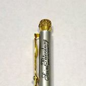 Ручка металлическая со стразами (Медный всадник)