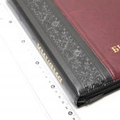 Библия каноническая 077 DTZTI (черный-коричневый с орнаментом, на молнии, указатели)