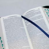 Библия каноническая 045 УZTIA (темно-зеленый, экокожа, серебряный обрез, на молнии)